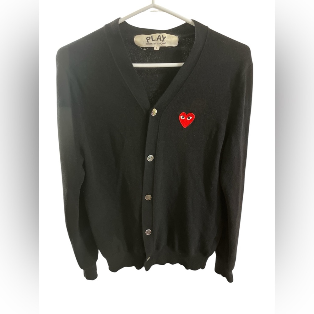 Commes des garcons PLAY wool cardigan size large